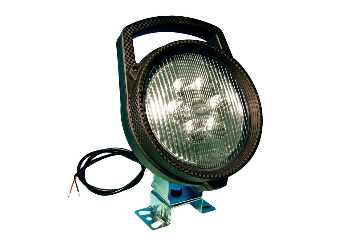 Phare de travail LED CARBONLUX rond diam 164mm - cable